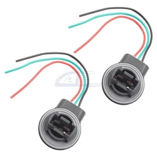 Universal Pigtail Wire Female Socket 3157 S Two Harness Front Turn Signal Light