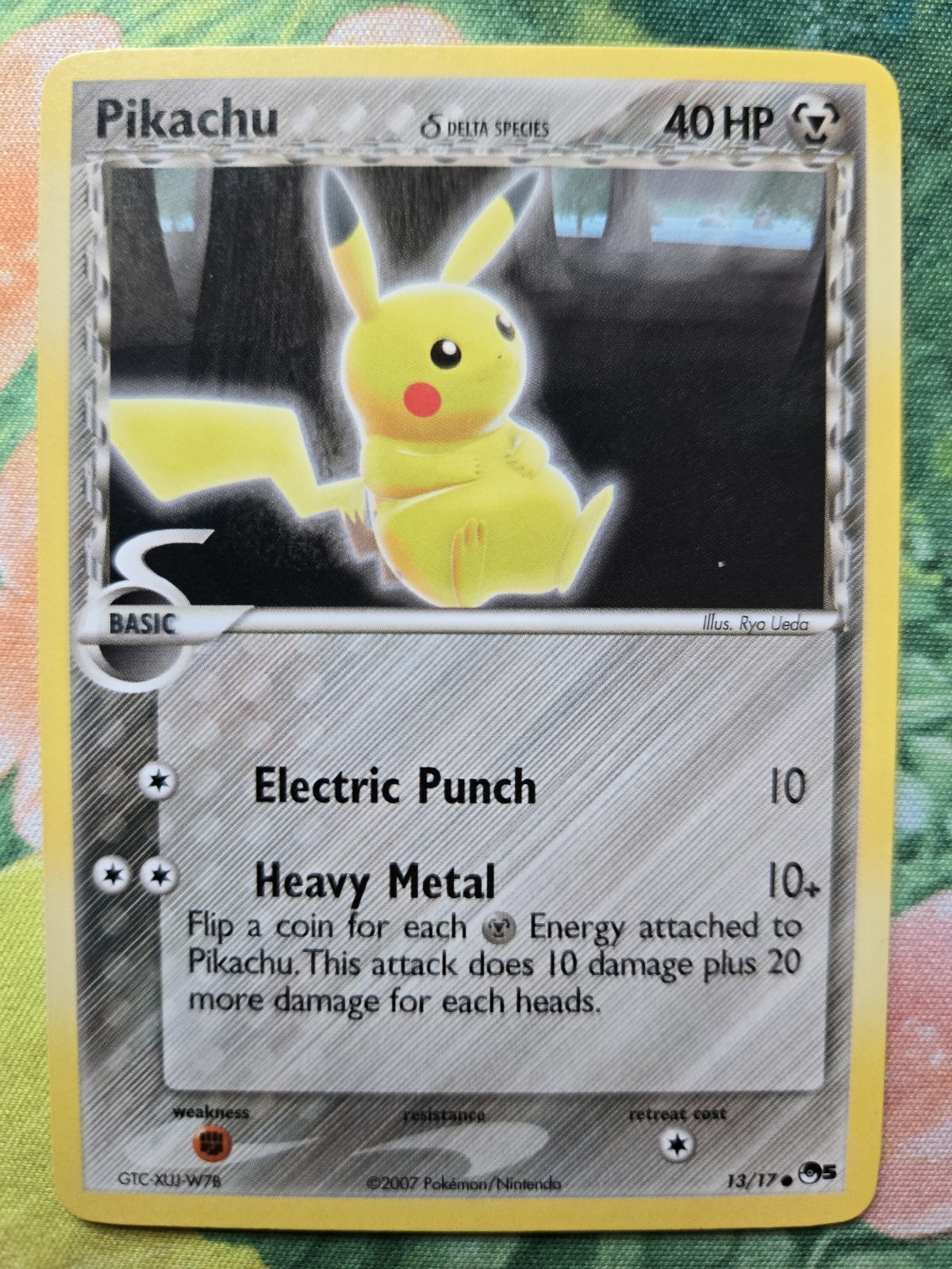 Pikachu d - POP Series 5 (13/17) Nintendo Promo Non-Holo Common Pokemon Card LP