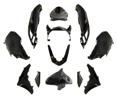 T4Tune Verkleidungsset schwarz (12-tlg.) für Yamaha N-Max 125 EU5 2021 2022