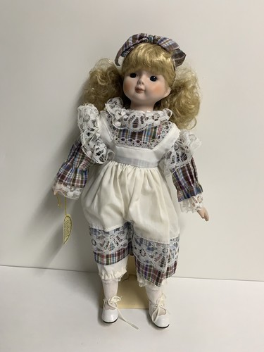 "Muñeca de porcelana coleccionable Duck House de 15"" reliquias de calidad" - Imagen 1 de 9