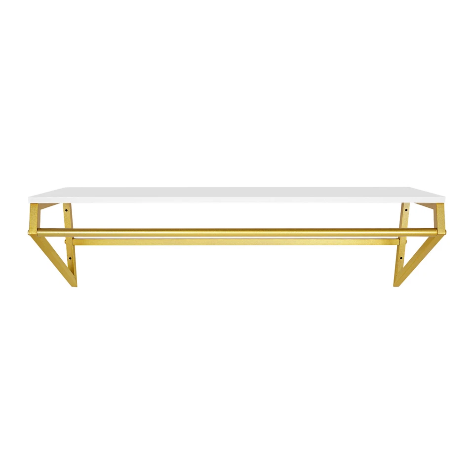 Perchero de metal dorado perchero perchero de pared para ropa Foto 3 de 4