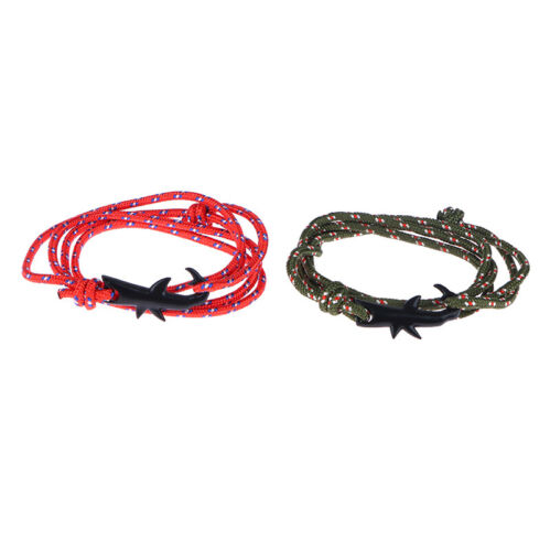 Fashion Bracelet Men Shark Anchor Bracelets Charm Chain Rope Women Bracelet Ni - Picture 1 of 13