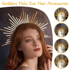 Gothic Lolita Tiara Sun Goddess Headwear Crown Gothic Wedding Accessories