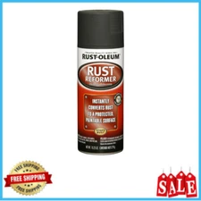 2pk Automotive Flat Black Finish Rust Converter Rust Reformer Spray Coat 10 oz