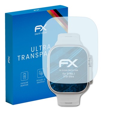 atFoliX 3x Displayschutzfolie für DTNO.1 DT8 Ultra Schutzfolie klar Folie