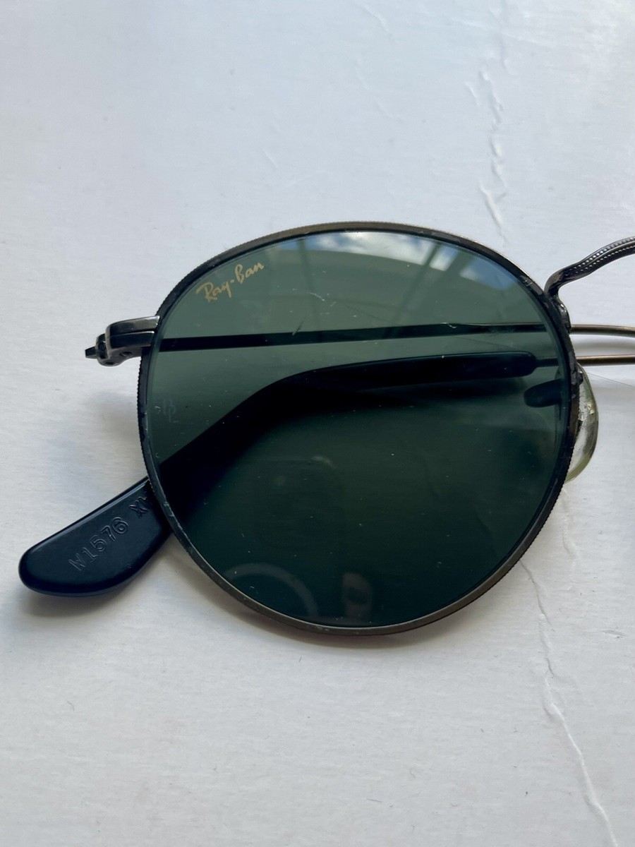 Vintage B&L Ray Ban W1576 XWAS WIRE Round AVIATOR SUNGLASSES