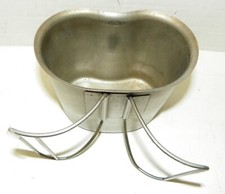 MILITARY CANTEEN BASE/FOOD BOWL, ALUMINUM