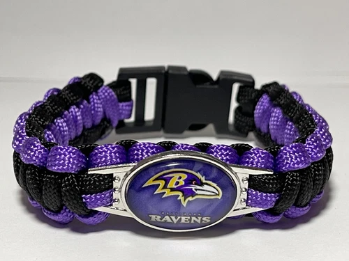 Baltimore Ravens NFL Paracord Bracelet NEW