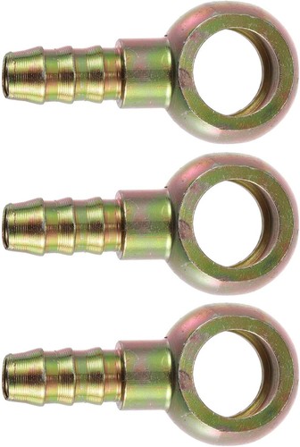 3pcs Car Banjo Fitting Fuel Line Adapter for Motorcycle 14mm ID Hose Barb 9.3mm