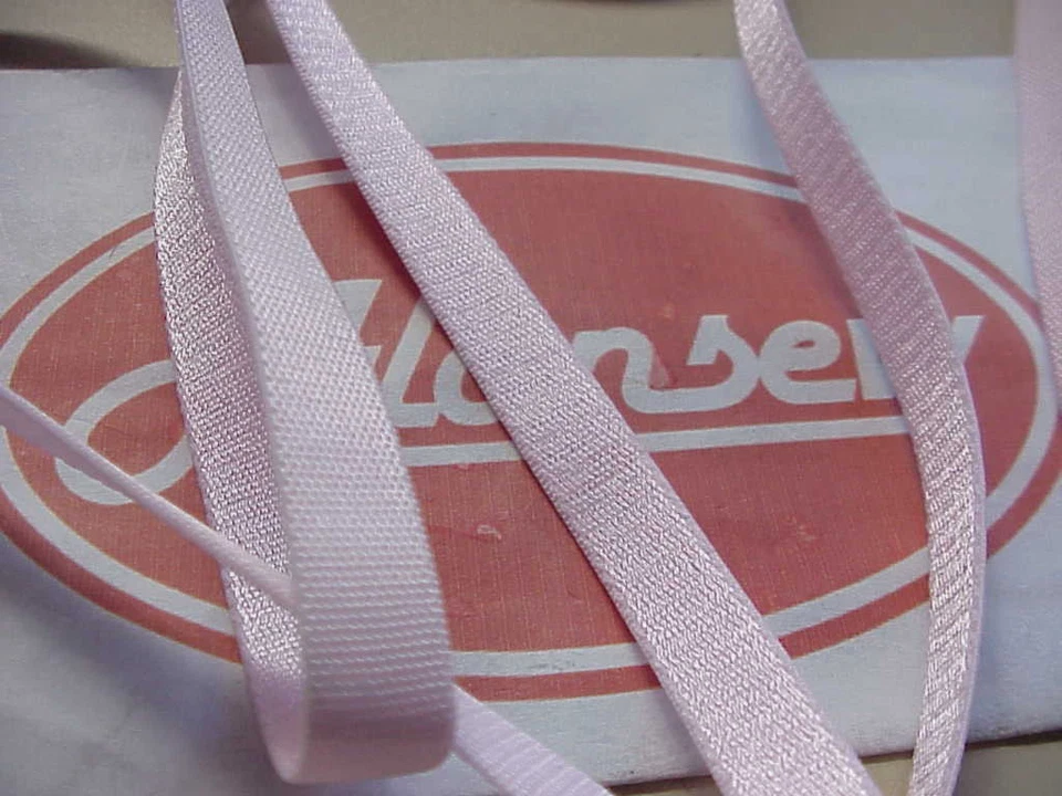 5 metres  STRONG VERY PRETTY BRITISH LIGHT PINK 10mm BRA / BALLET SATIN ELASTIC - Image 2 of 2