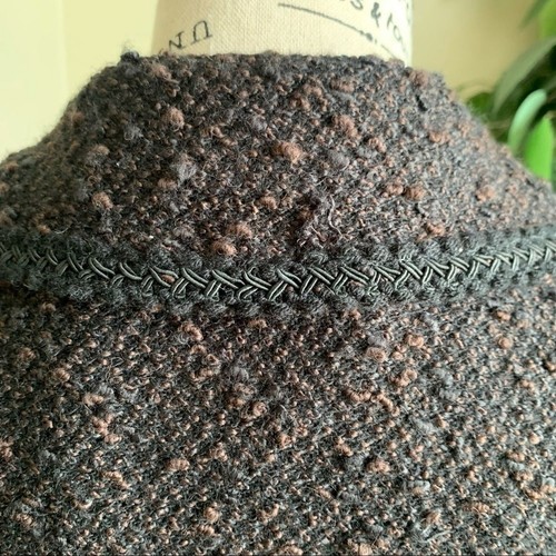 Nanette Lepore Brown Tweed Textured Blazer Sz XS - Picture 12 of 16