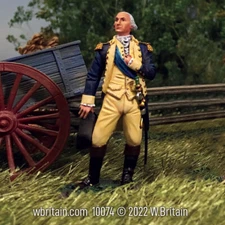 W.Britain 10074 George Washington, 1780-1783 - Single figure in box (Britains)