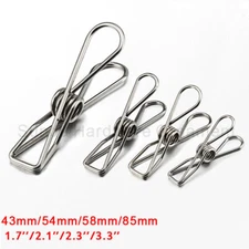 Wholesale Stainless Steel Clothes Clamp Pins Clips Laundry Windproof Pegs Clasp