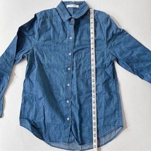 NWOT Everlane Women The Relaxed Chambray Button Down Shirt Long Sleeves Size XS - Picture 6 of 8
