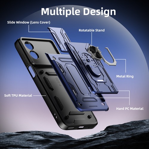 Funda tipo billetera a prueba de golpes con soporte + vidrio templado para Motorola Moto G Play 2024 - Imagen 39 de 83