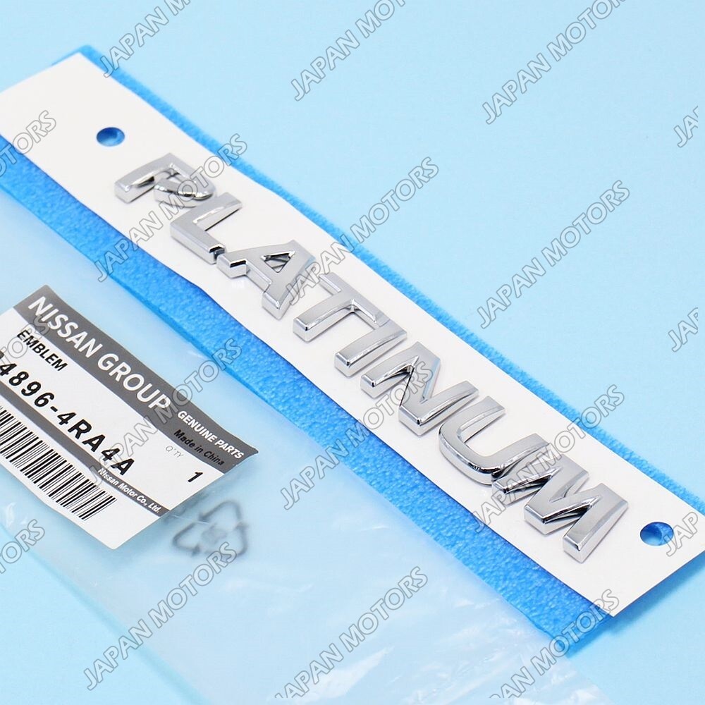 あずみ様　back number Genuine Nissan Maxima Platinum Trunk Lid Chrome Emblem