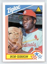 1992 Ziploc Bob Gibson #2 St. Louis Cardinals DowBrands
