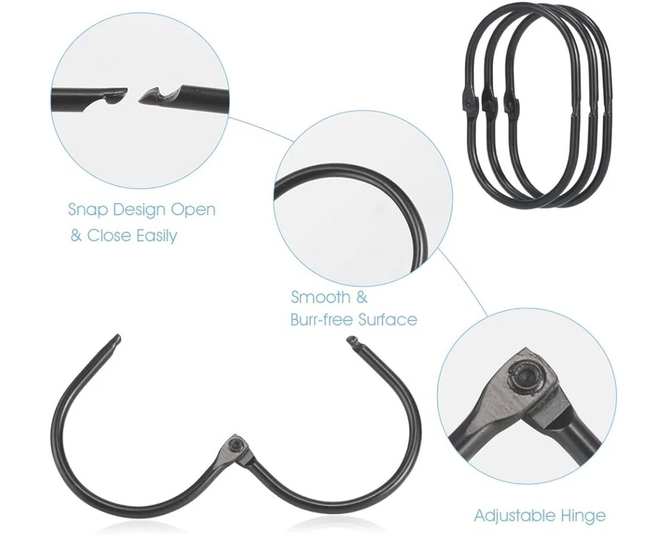 Popular Cortina de Ducha Bath Elite - Verde/Blanco 70W x 72L y 12 Ganchos Foto 4 de 4