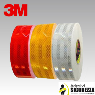 NASTRO ADESIVO RIFLETTENTE PRISMATICO 33 MT X 50 MM -- GIALLO NERO CATARIF - Foto 5