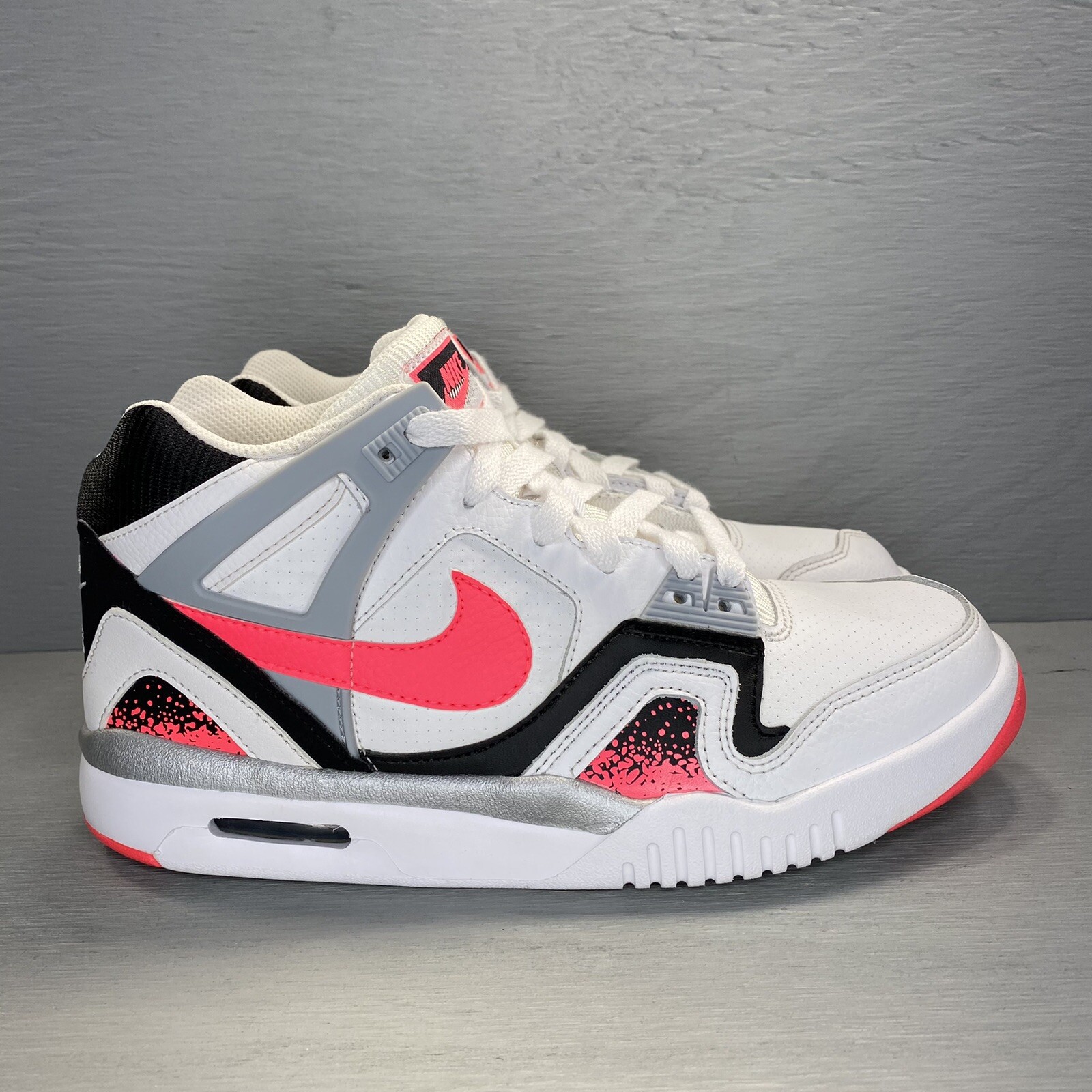 Ontrouw boycot drempel Nike Air Tech Challenge II 2 GS White Black Grey Hot Lava 654435 101 Size  6.5Y | eBay