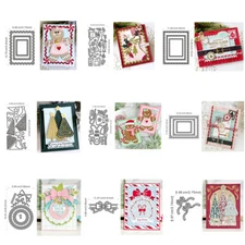 Stockings Postage Frame Metal Cutting Dies Die Cut Stencil Embossing Paper Craft