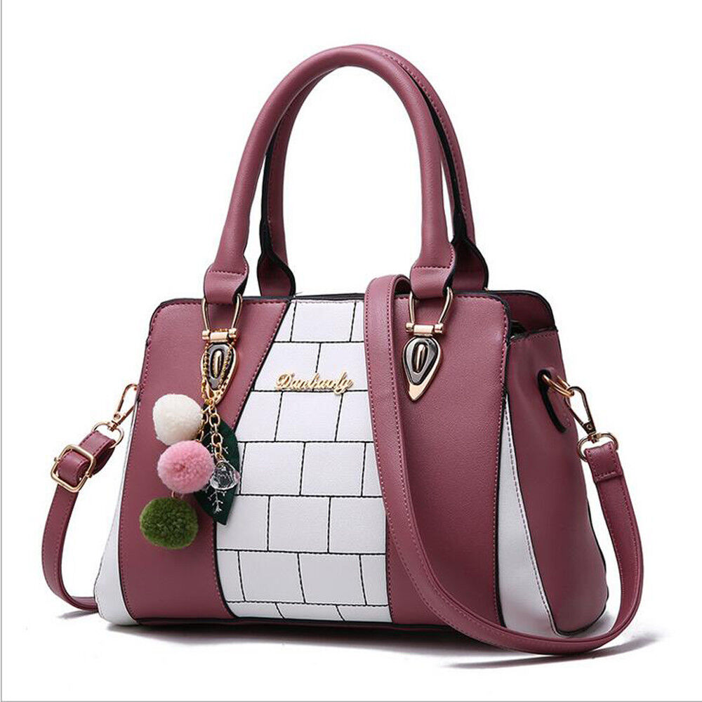 Women's PU Leather Bag Purse Shoulder Handbags Tote Messenger Satchel ...