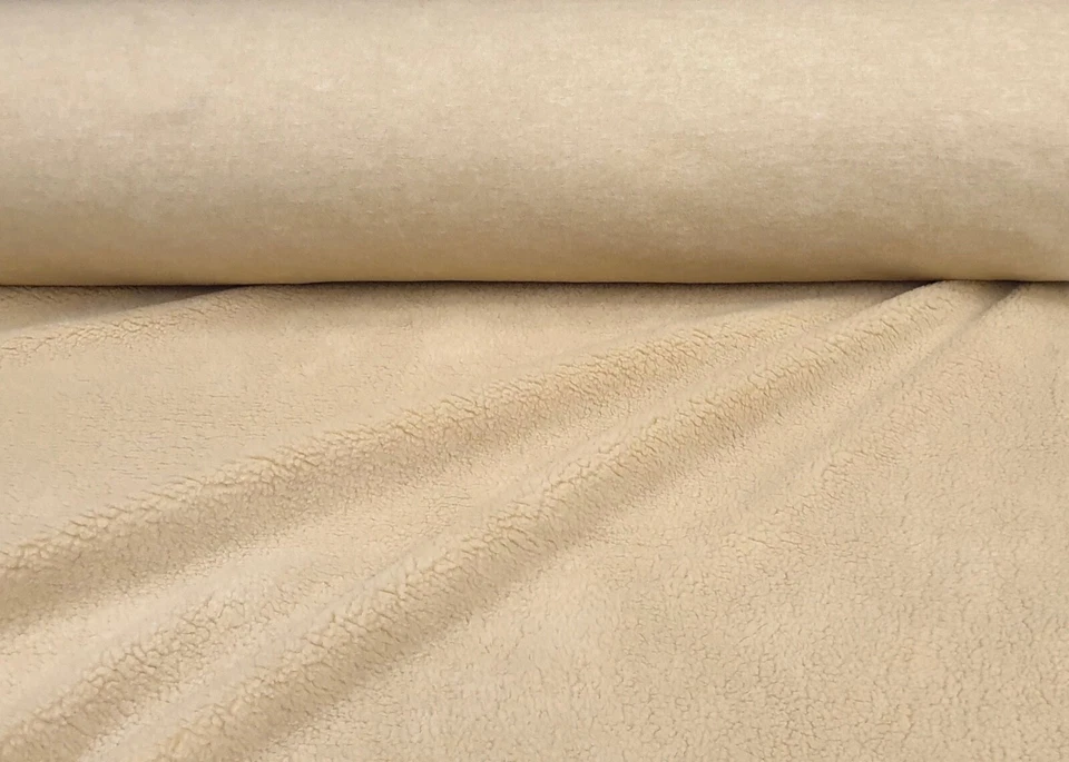 Teddy Fell Kunstfell Webpelz Lammfell weich Plüsch Stoff Jacke Deko Bekleidung - Bild 2 von 4