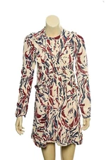 Isabel Marant Robe Salvia Shift Dress XS 34 Women Casual Printed Mini NEW 39610
