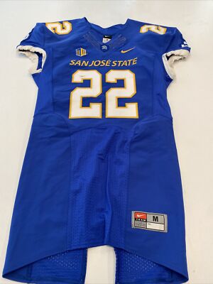 Game Worn Used Nike San Jose State Spartans SJSU Football Jersey Medium  #22