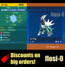 6IV Shiny Dialga Pokemon Scarlet and Violet