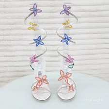 Fly Girl White Upper & Rhinestones Multi Colo...