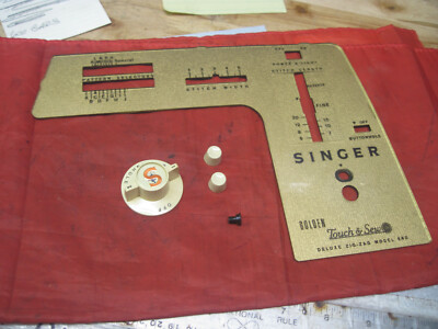 Singer Sewing Machine 640 Golden Touch & Sew Parts Front Face Cover Plate Panel