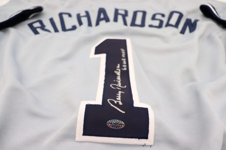 Autographed Bobby Richardson #1 New York Yankees Road Jersey with COA - Image 2 of 3