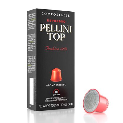 Pellini Capsule Pack Case of 4x10 100%  Top Arabica Espresso 