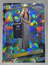 2025 Panini Prizm WNBA Ajsa Sivka (RC) #85 Cracked Ice Prizm Chicago Sky