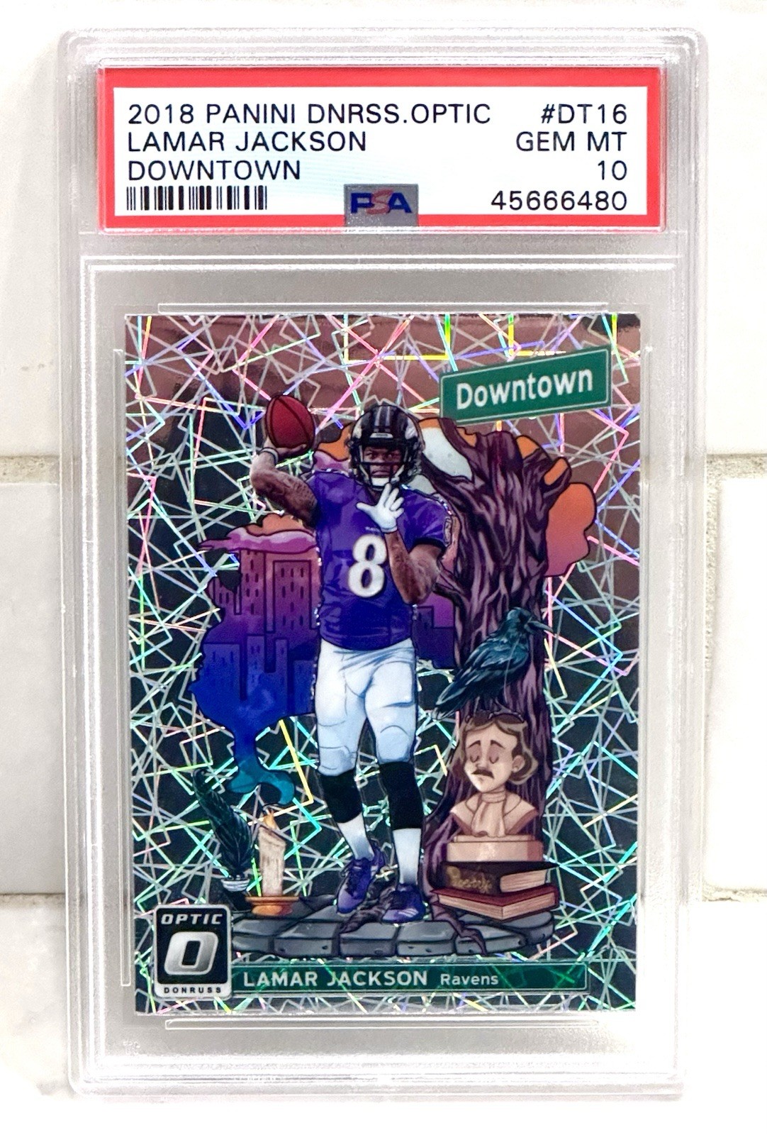 Lamar Jackson Panini Donruss Optic Downtown #DT16 Base