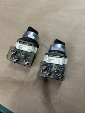 Lot Of 2 Allen Bradley 800 T-H2 Selector Switch/Contact Block