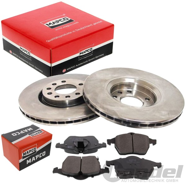Mapco Bremsscheiben 308Mm + BelÄGe Vorne Passend FüR Opel Astra Zafira Saab 9-3-image