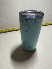 20 Ounce Confetti Tumbler With Lid  Small Portable Insulated Metal Drink