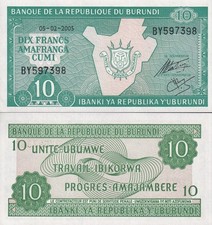 Burundi 10 Francs 2005 P 33e UNC