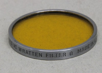 Series VI 6 Drop-In Filter KODAK Wratten G Deep Yellow Black & White Contrast