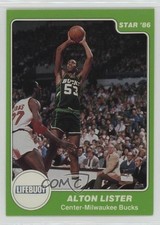 1985-86 Star Lifebuoy Milwaukee Bucks Alton Lister #8 1p3y