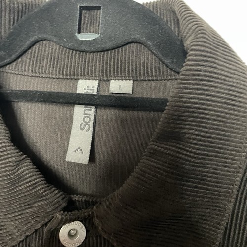 Sonneti Corduroy Jacket Size M/L Short Length Button Pockets Vintage Biker - Picture 5 of 12