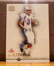 FOOTBALL CARD COOL PICTURE DAN ALEXANDER 2001 ROOKIE NFL DRAFT PICKS CORNHUSKER. rookie card picture