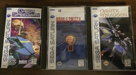 Sega Saturn Console - Cords- 6 Games Including Panzer Dragoon