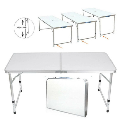 4ft Aluminum Camping Folding Table Portable Office Camping Picnic New Free Ship