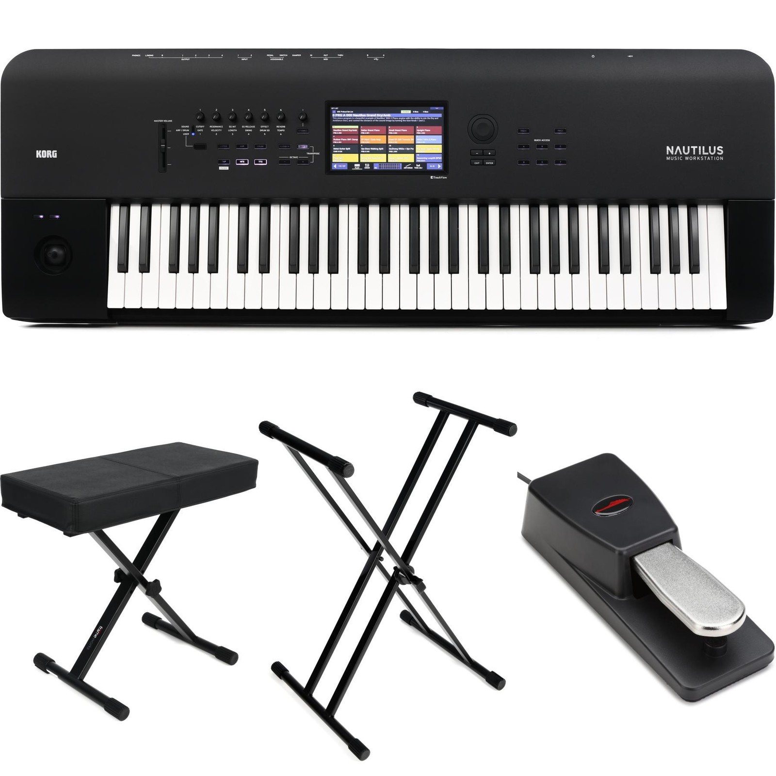 Korg Nautilus 61 61-клавишный синтезатор набор предметов первой необходимости для рабочей станции 305790₽