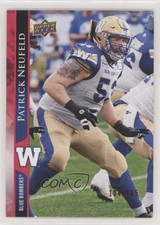 2021 Upper Deck CFL Red 104/165 Patrick Neufeld #140 1if9