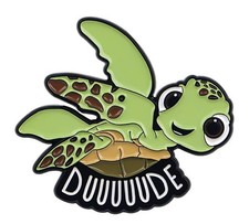 Finding Nemo Squirt Turtle Dude 1.26" Metal Enamel Pin
