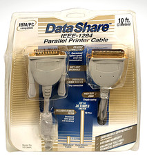 10FT Parallel Printer Cable IEEE 1284 PC Printer Cable Cord, IBM/PC